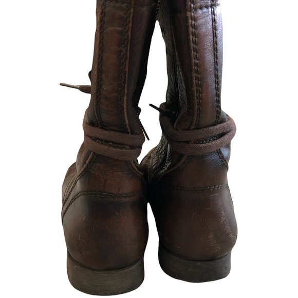 Steve Madden Troopa Combat Boot Brown Size 8.5 - Picture 3 of 6
